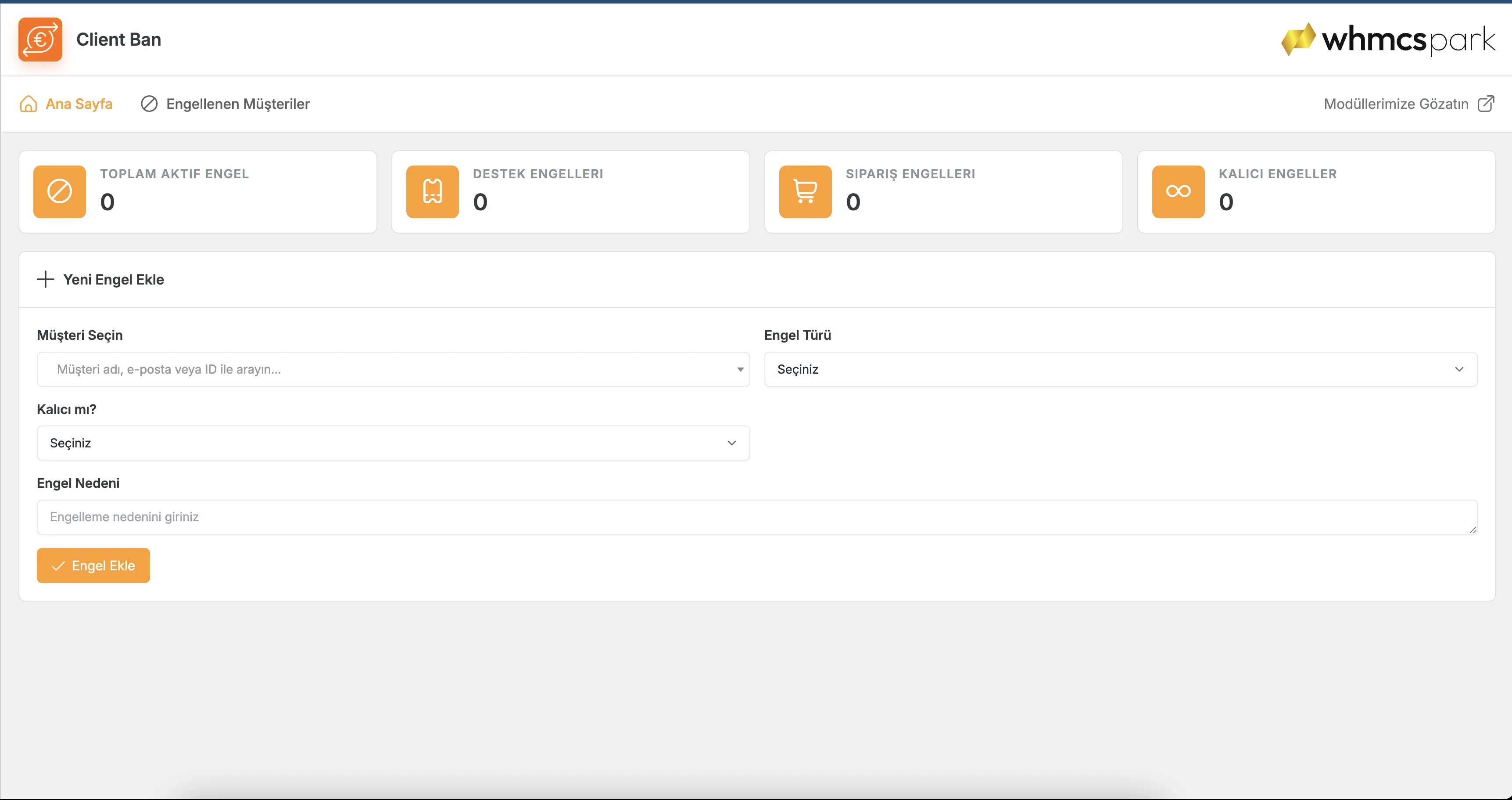 Client Ban Module