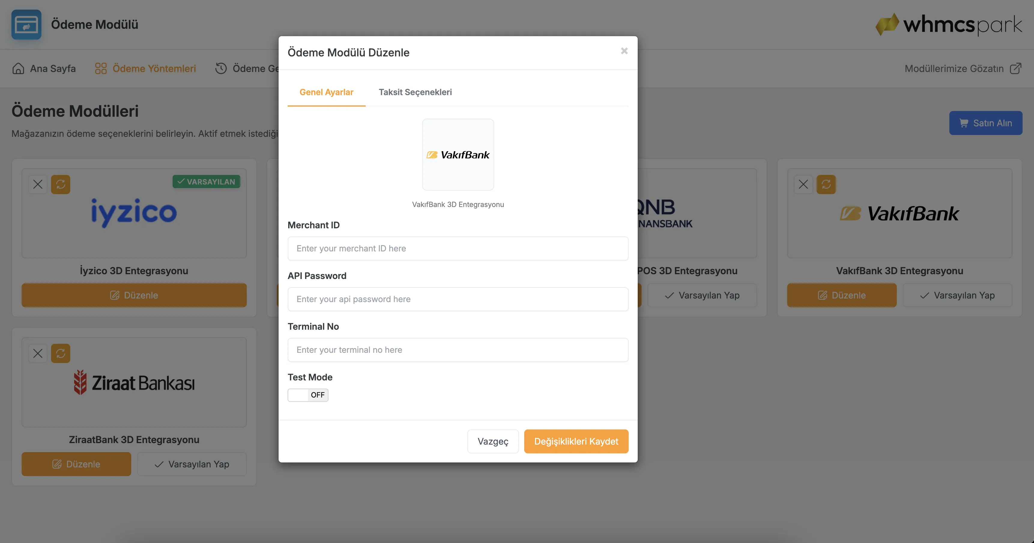 VakıfBank Payment Module