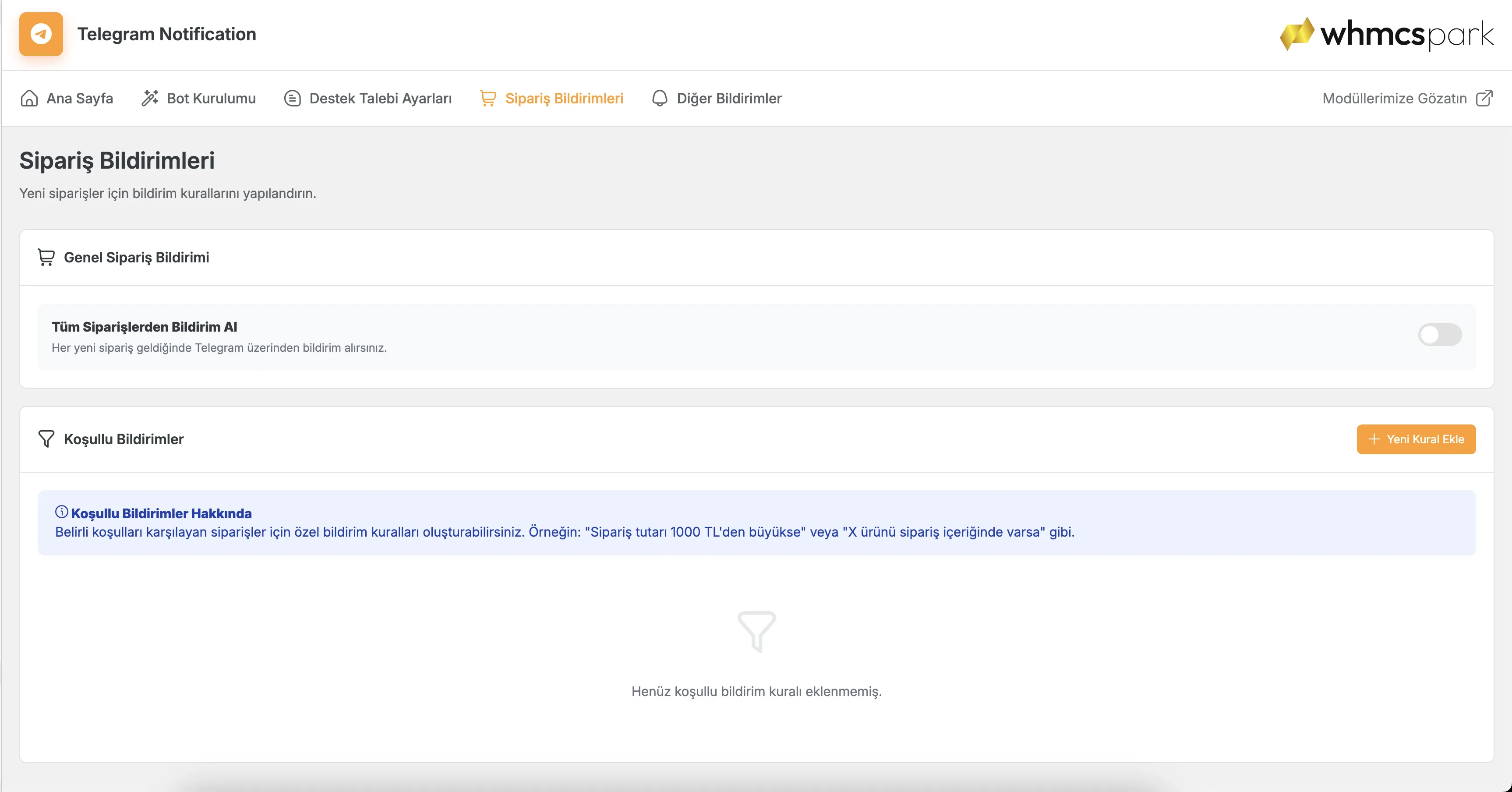 Telegram Notification Module