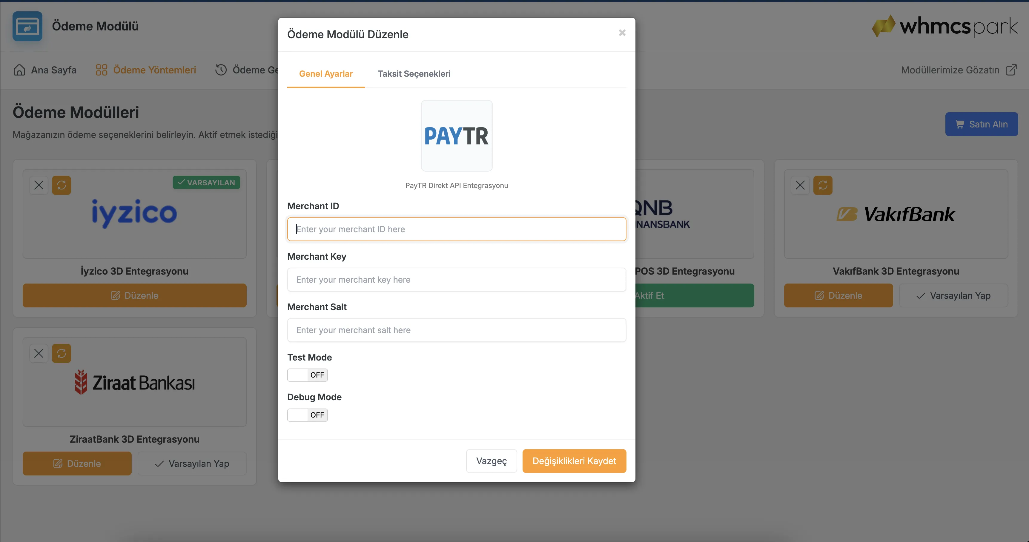 PayTR Ödeme Modülü