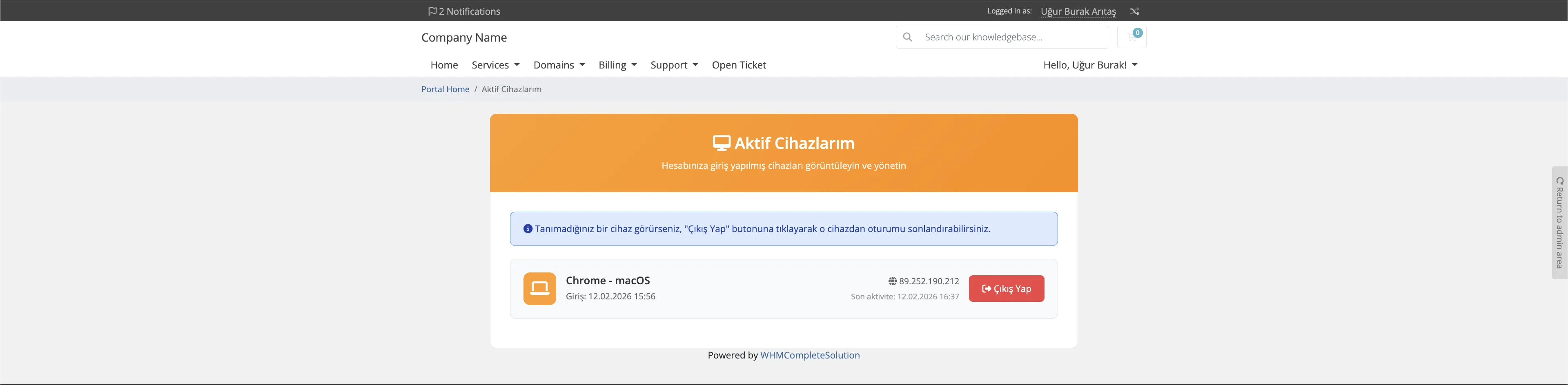 Client Activity Module