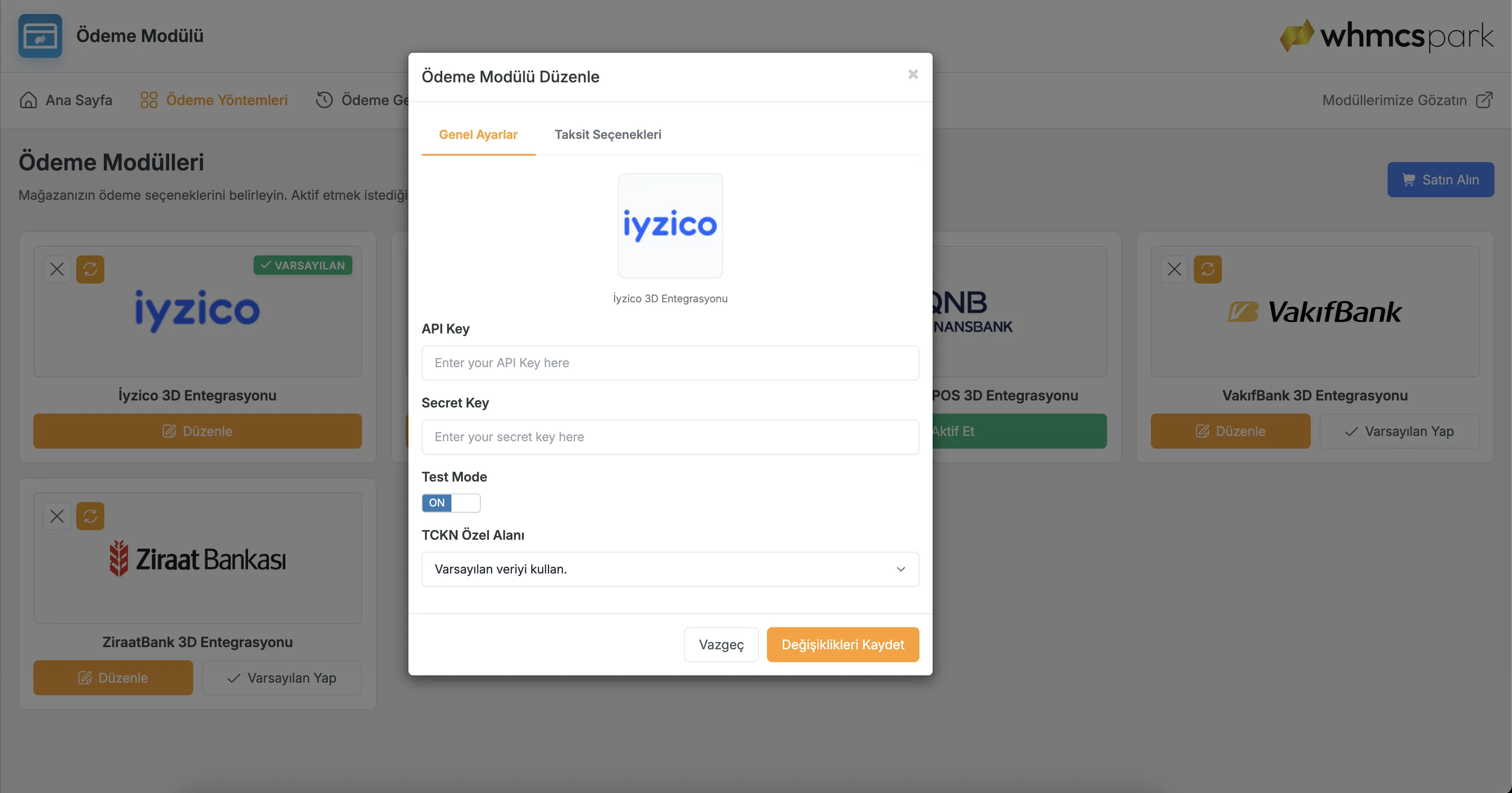 Iyzico Payment Module