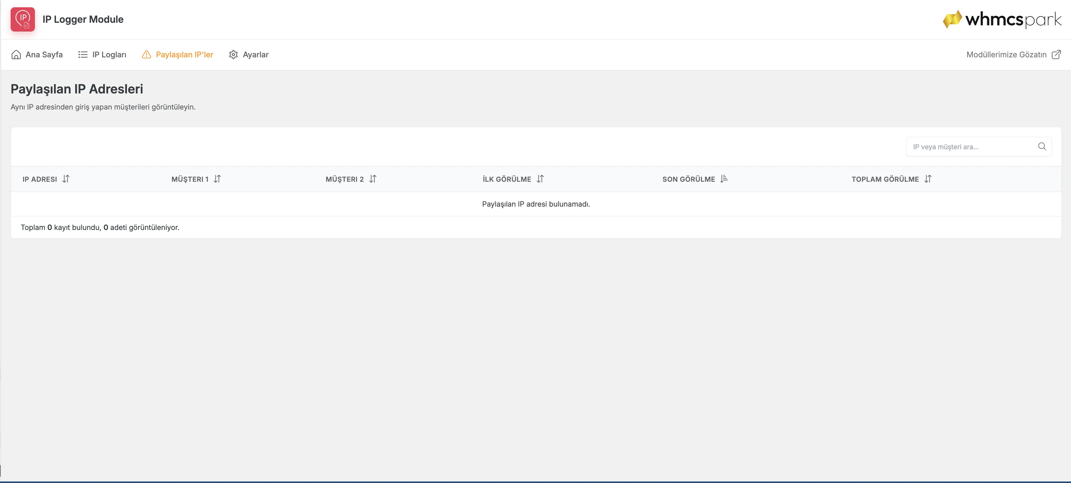 IP Logger Modülü